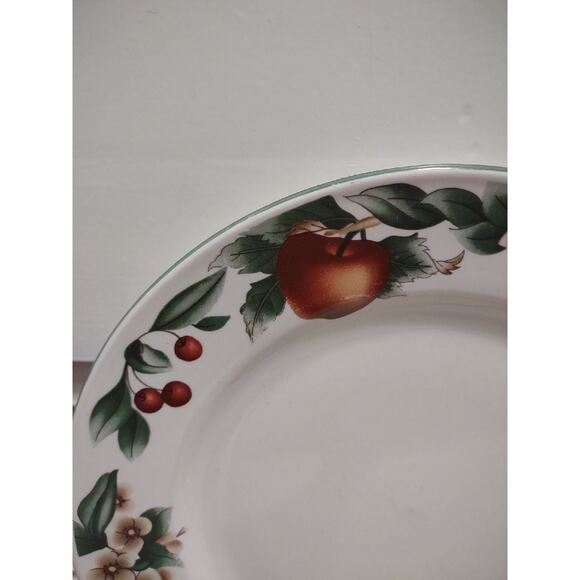 Cades Cove Collection apple & blossom design 10.5" stoneware dinner plate only - Picture 2 of 6